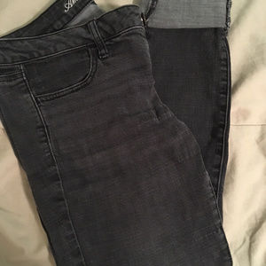 Used American Eagle Faded Black Jeggings, Size 12